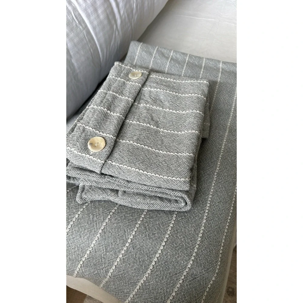 Pom Pom at home Henley Collection  Queen Duvet Cover 2 Standard Sham Set: SKY